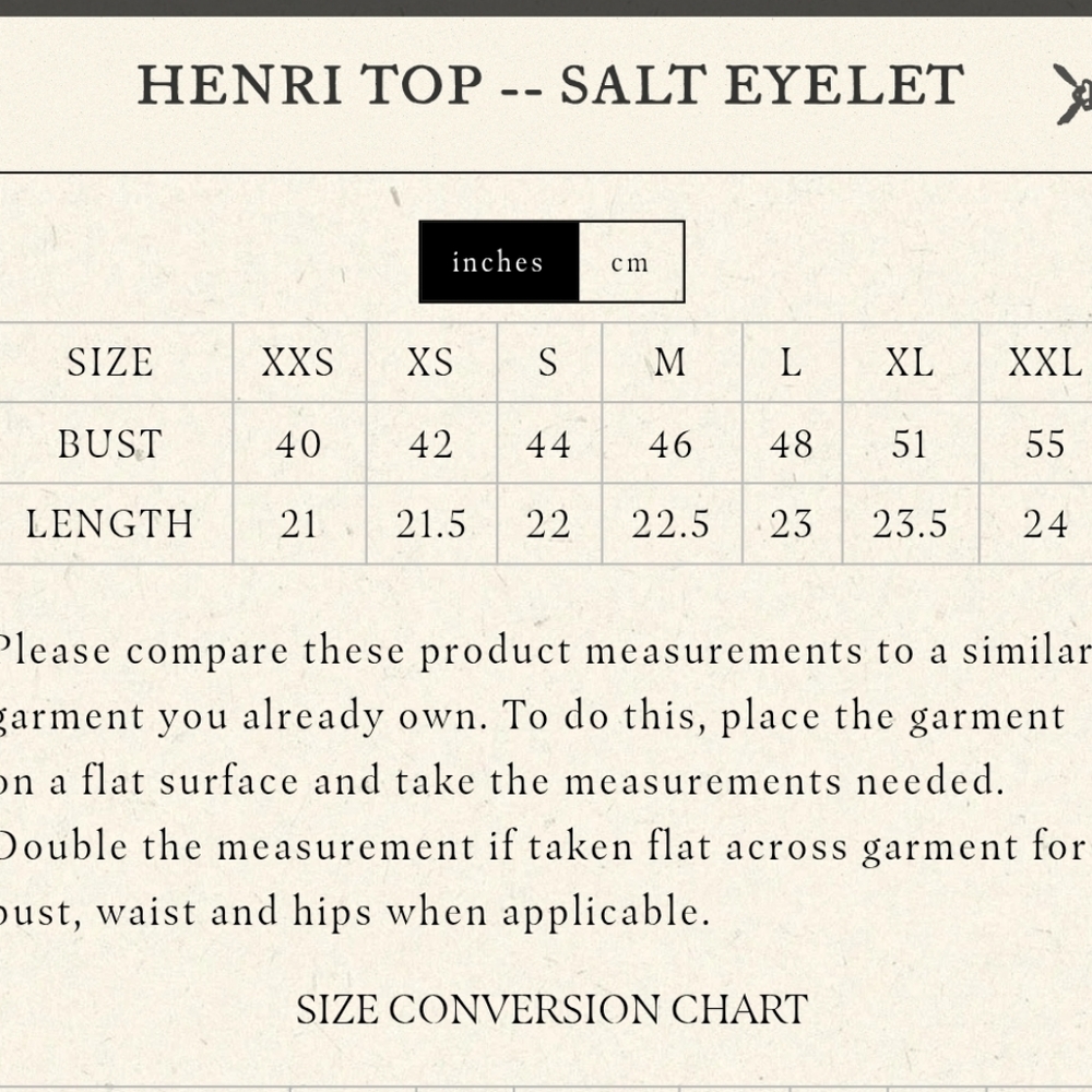 NWT DOEN Henri Eyelet Trim Top - Salt Eyelet XS - Picture 7 of 7